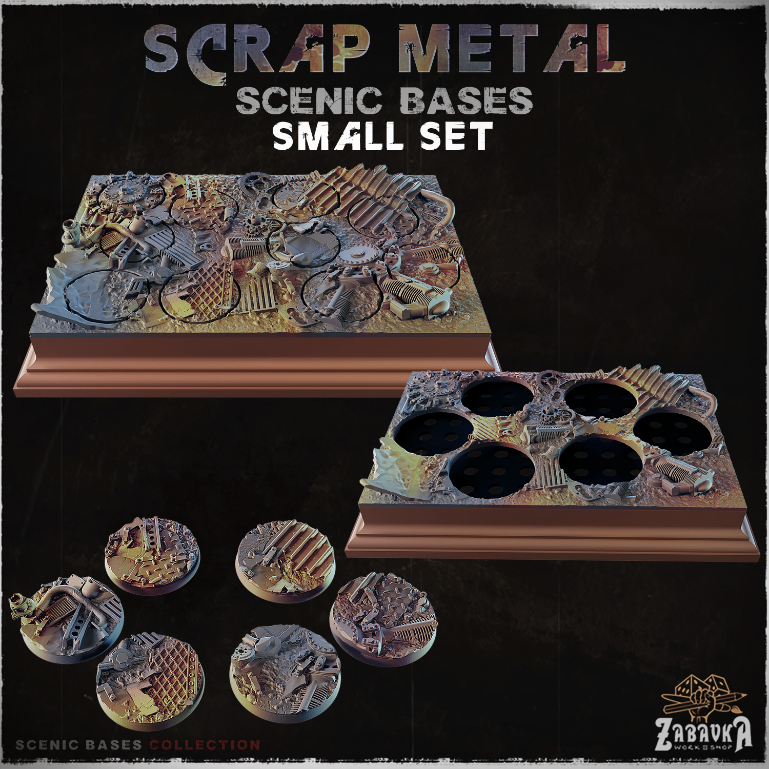 Scrap Metal - Scenic Bases (Small set)